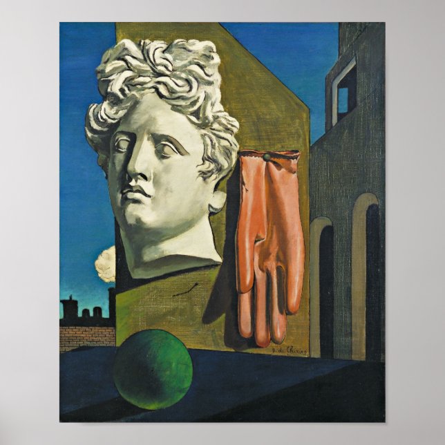 Póster La canción del amor | Giorgio de Chirico | (Frente)