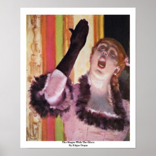 Póster La Cantante Con El Guante De Edgar Degas