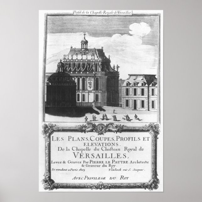 Póster La Capilla Real, ilustracion de 'Les Plans (Frente)