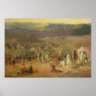 Póster La captura del Retinue de Abdelkader