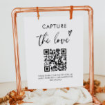 Póster La Captura Minimalista Moderna De La Etiqueta Boda<br><div class="desc">La Captura Minimalista Moderna Del Boda De Amor Poster De Etiquetas</div>