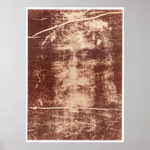 Póster La cara de Jesús en la mortaja de Turín