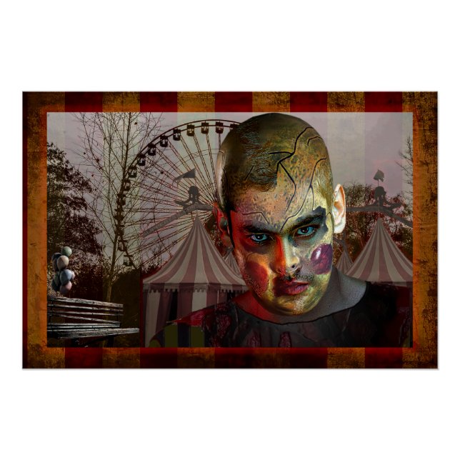 Póster La cara de muñeca feliz feliz de Halloween de Slip (Anverso)
