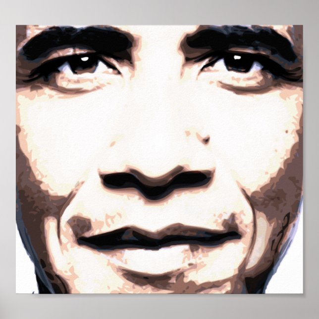 Póster La cara de Obama del futuro Poster (Frente)