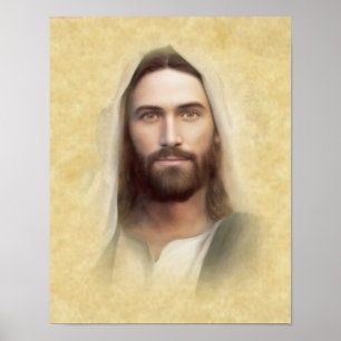 Póster La cara santa de la imagen piadosa de Jesús