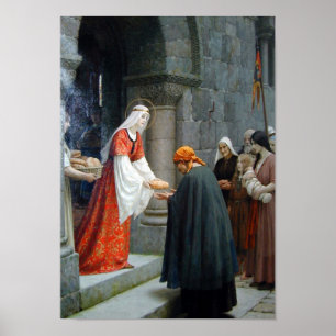 Póster La Caridad De San Isabel De Hungría