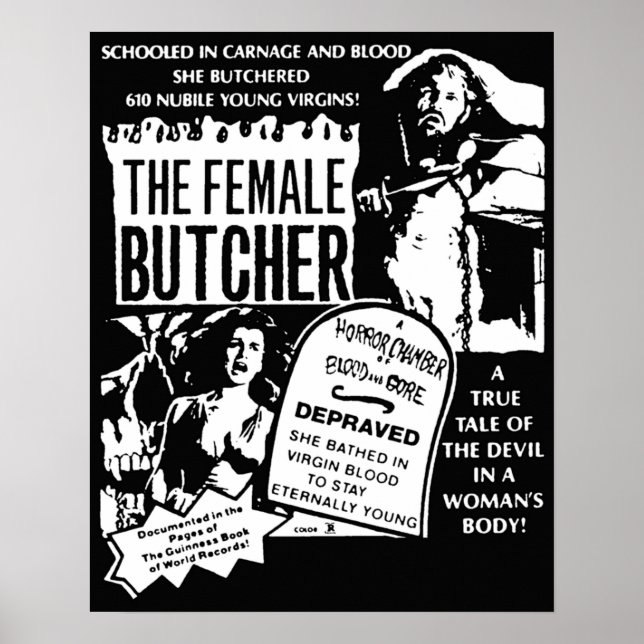 Póster La carnicera (Frente)