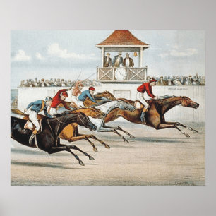 Póster La carrera a la victoria