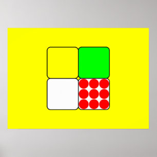 Póster La carrera de ciclismo Jerseys 3 Amarillo