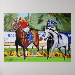 Póster La carrera está en marcha