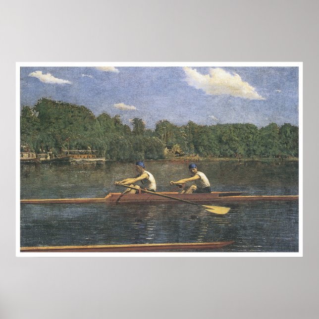 Póster La Carreras Biglin Brothers, 1873 Thomas Eakins (Frente)