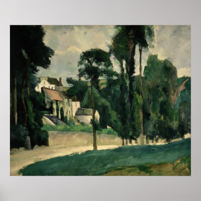 Póster La carretera de Pontoise, 1875 (Frente)