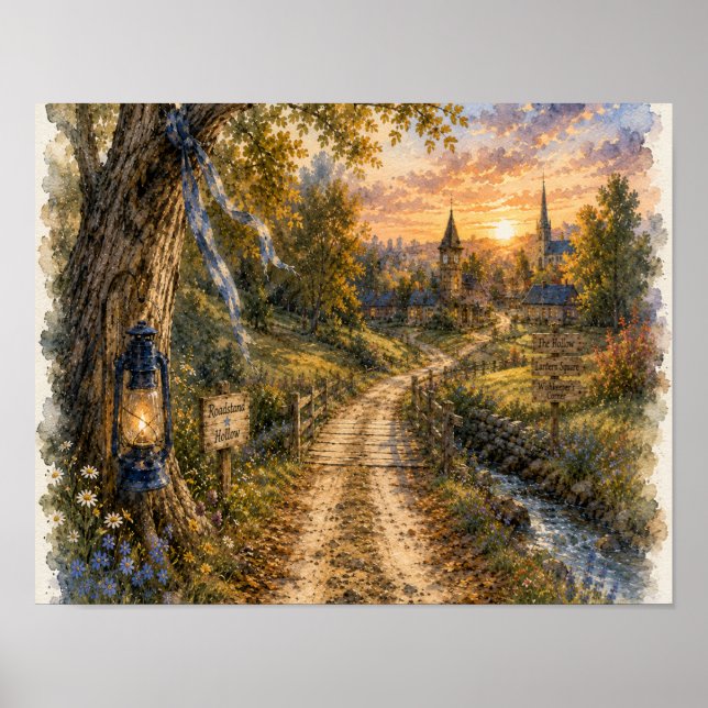 Póster La carretera que devolvió una promesa, placa - RH- (Frente)