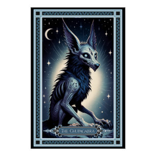 Póster La carta de Chupacabra Tarot