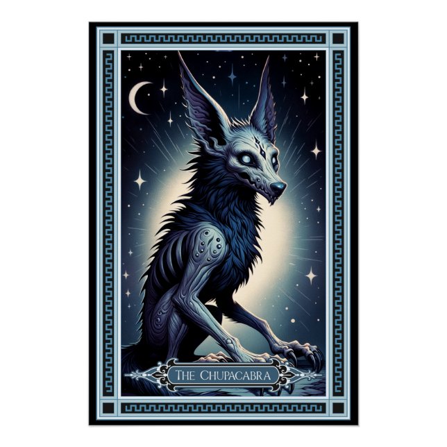 Póster La carta de Chupacabra Tarot (Anverso)