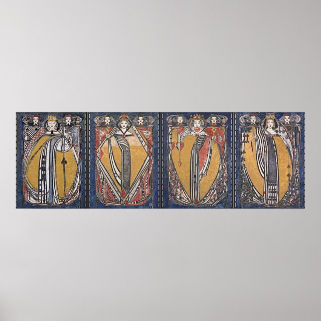 Póster La Carta De Las Cuatro Reinas (Frente)