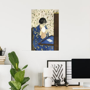 Póster La carta de Mary Cassatt, el impresionismo vintage