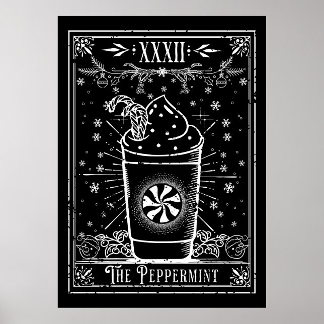 Póster La carta de Peppermint Latte Tarot (Frente)