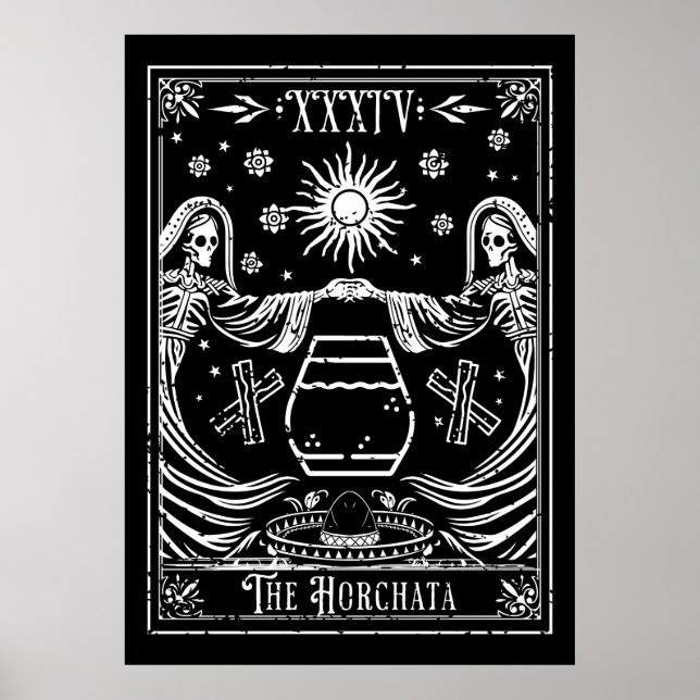Póster La Carta de Tarot de Horchata (Frente)