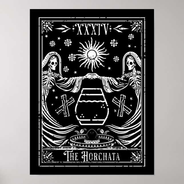 Póster La Carta de Tarot de Horchata (Frente)