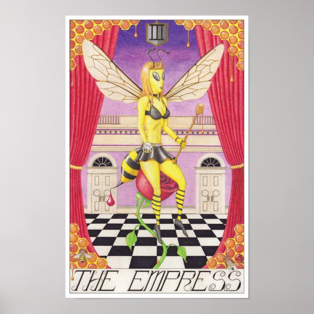 Póster La carta de tarot de La Emperatriz (Frente)