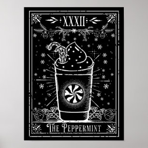 Póster La Carta de Tarot de Latte de Menta