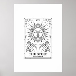 Póster La Carta de Tarot Estoica: Paz Interior