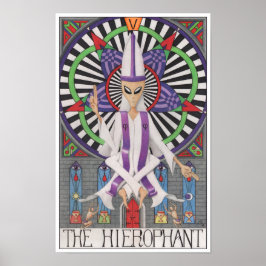 Póster La carta del tarot del Hierofante