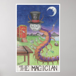 Póster La carta del tarot del Mago