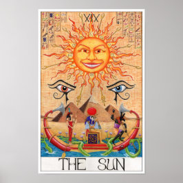 Póster La carta del tarot del Sol