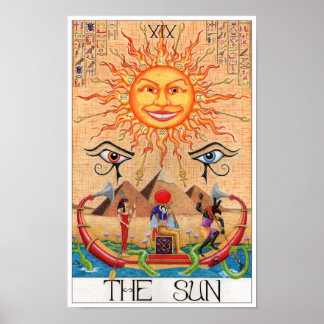 Póster La carta del tarot del Sol