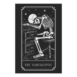 Póster La Carta del Tarot Narcoléptico Conciencia sobre l