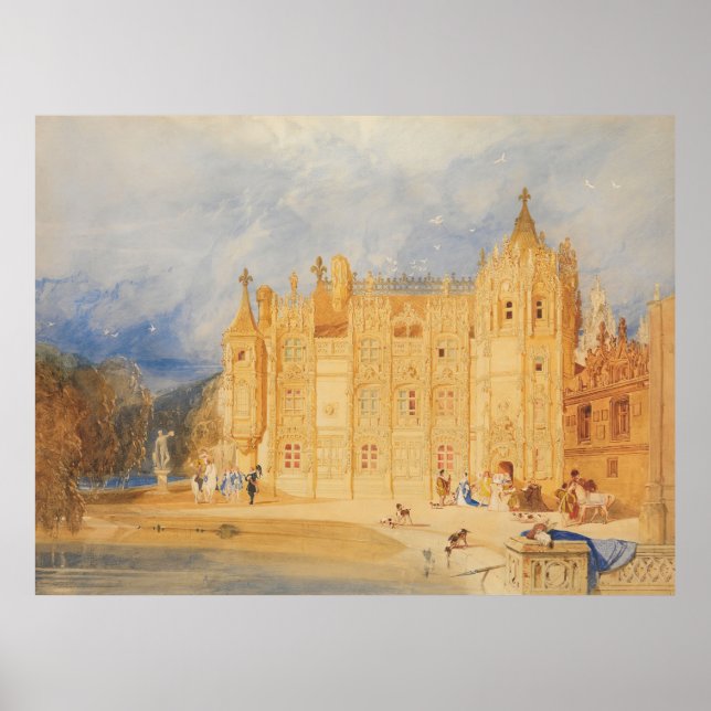 Póster La Casa Abbatial, Abadía de St. Ouen, Rouen (Frente)