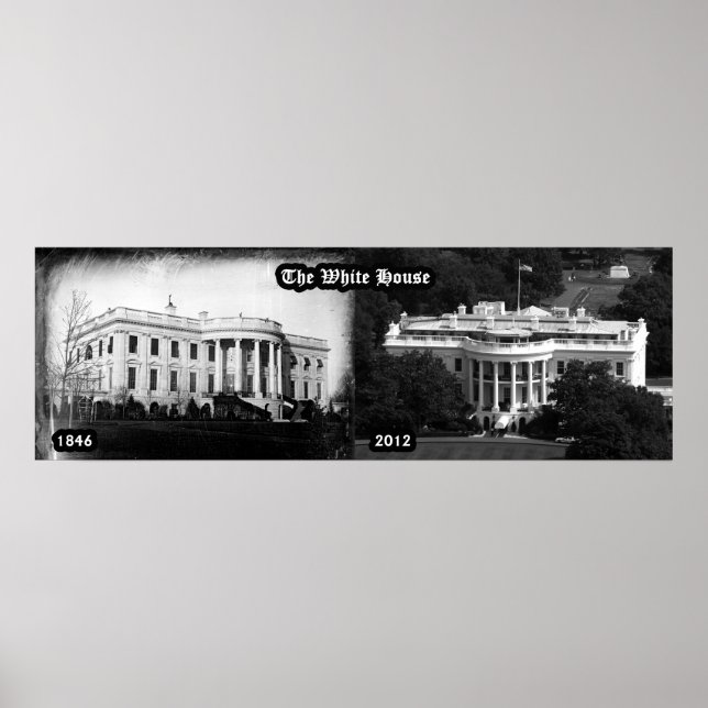Póster La Casa Blanca - 1846 y 2012 (Frente)