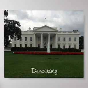 Póster La Casa Blanca-Democracia