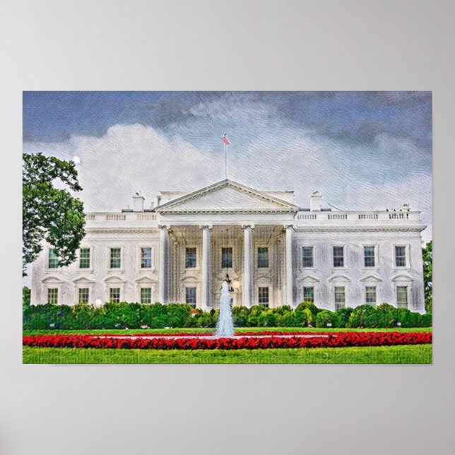 Póster La Casa Blanca, Washington DC (Frente)