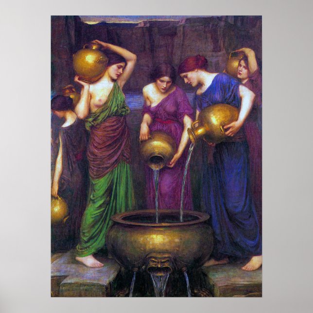 Póster La Casa De Agua Pintando Los Danaïdes (Frente)