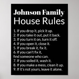 Póster La Casa de la Familia regula la plantilla de texto