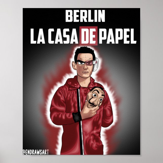 PÓSTER LA CASA DE PAPEL - MONEY HEIST - BERLIN COBERTURA (Frente)