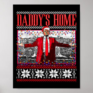 Póster La casa de un padre gracioso, Trump Navidades feos