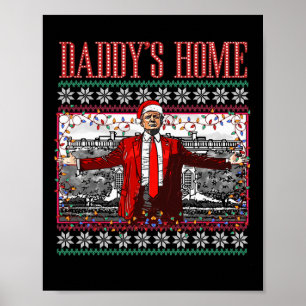 Póster La casa de un padre gracioso, Trump Navidades feos
