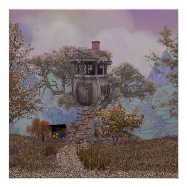Póster La Casa del Árbol de Merle (Anverso)