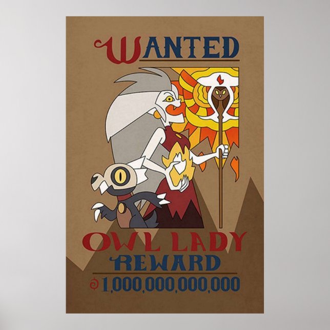 Póster La Casa del Búho Buscada Dama Búho (Frente)