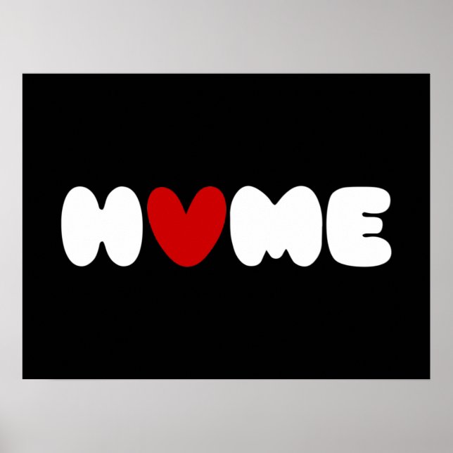 Póster La Casa Es Donde El Corazón Es Poster (Frente)