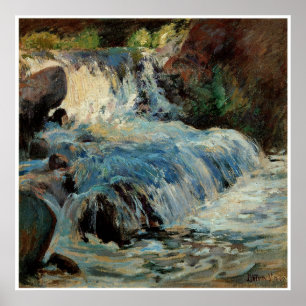 Póster La cascada de John Henry Twachtman