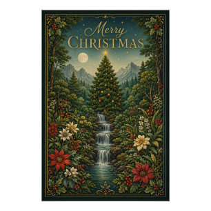 Póster La Cascada de la Magia de Navidad