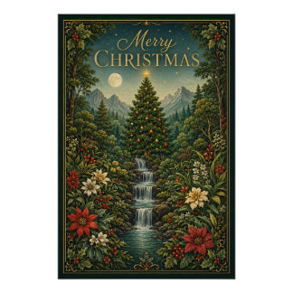Póster La Cascada de la Magia de Navidad