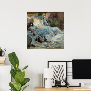 Póster La Cascada de Twachtman, Impresionismo Antiguo