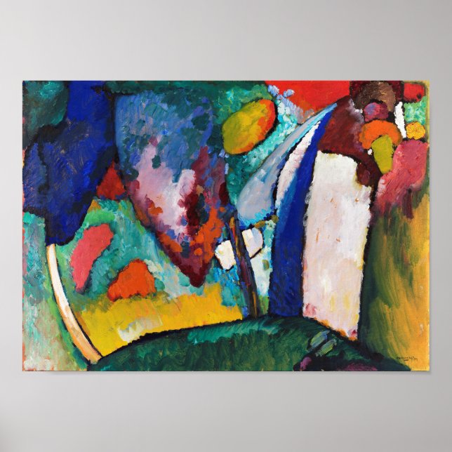 Póster La cascada, Wassily Kandinsky (Frente)