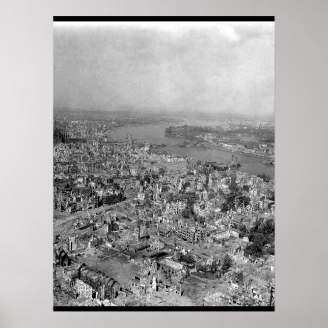 Póster La Catedral de Colonia está intacta. (Frente)